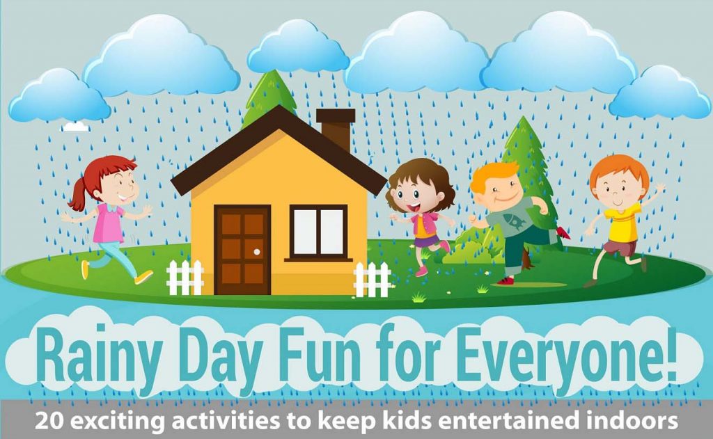 Rainy Day Fun 20 Exciting Activities For Your Kids Infographic Rainy Day Fun 20 Exciting Activities For Your Kids Infographic