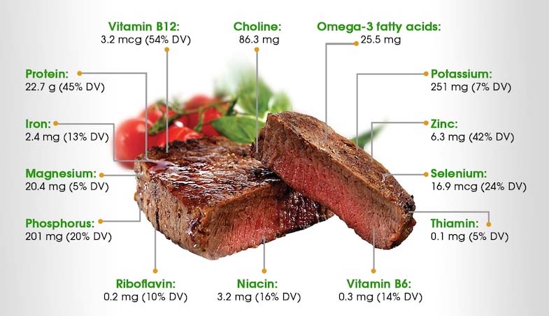 Health Benefits Of Eating Meat Infographic 