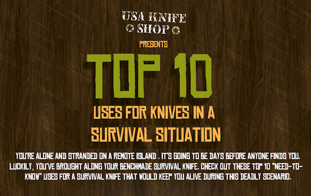 Top 10 Uses For Knives in a Survival Situation