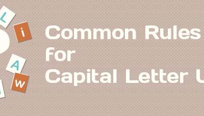 Common Rules for Capital Letter Usage