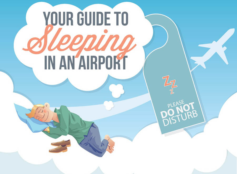 Guide To Sleeping In An Airport [Infographic]