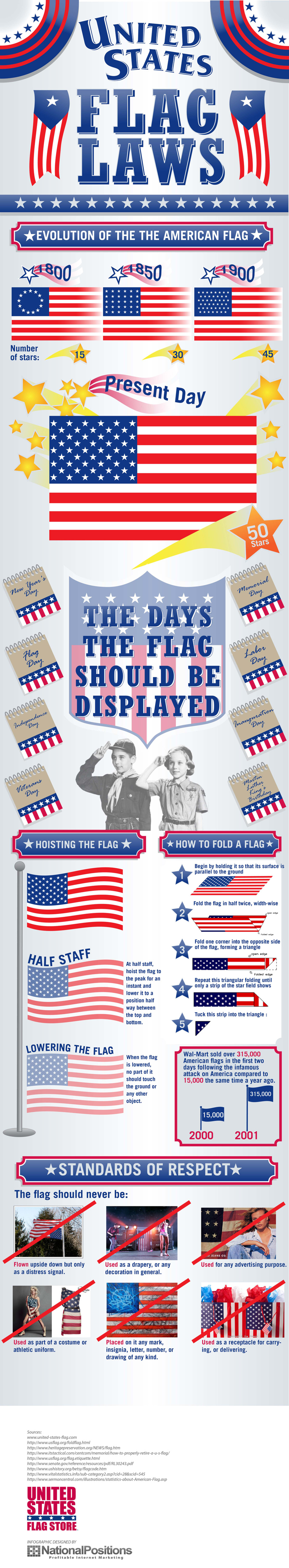 United States Flag Laws Infographic 