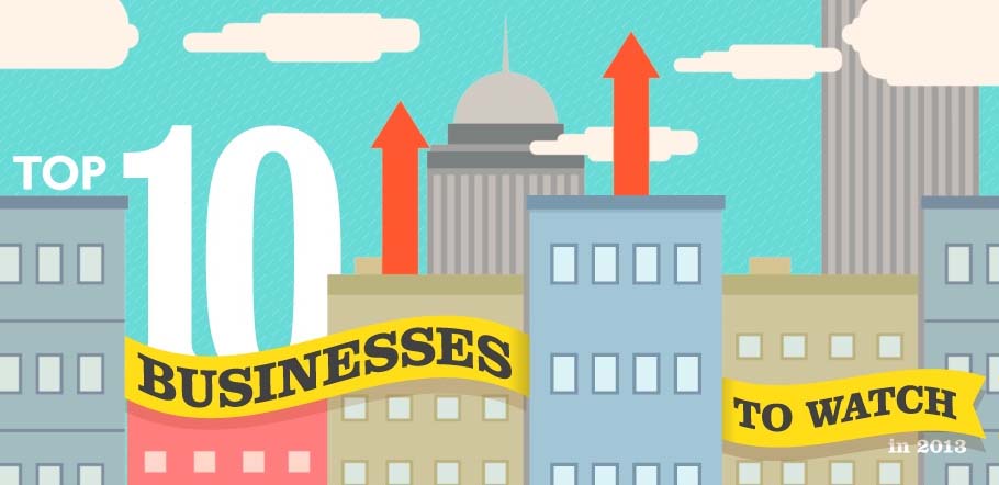 Top 10 Businesses to Watch in 2013 [Infographic]
