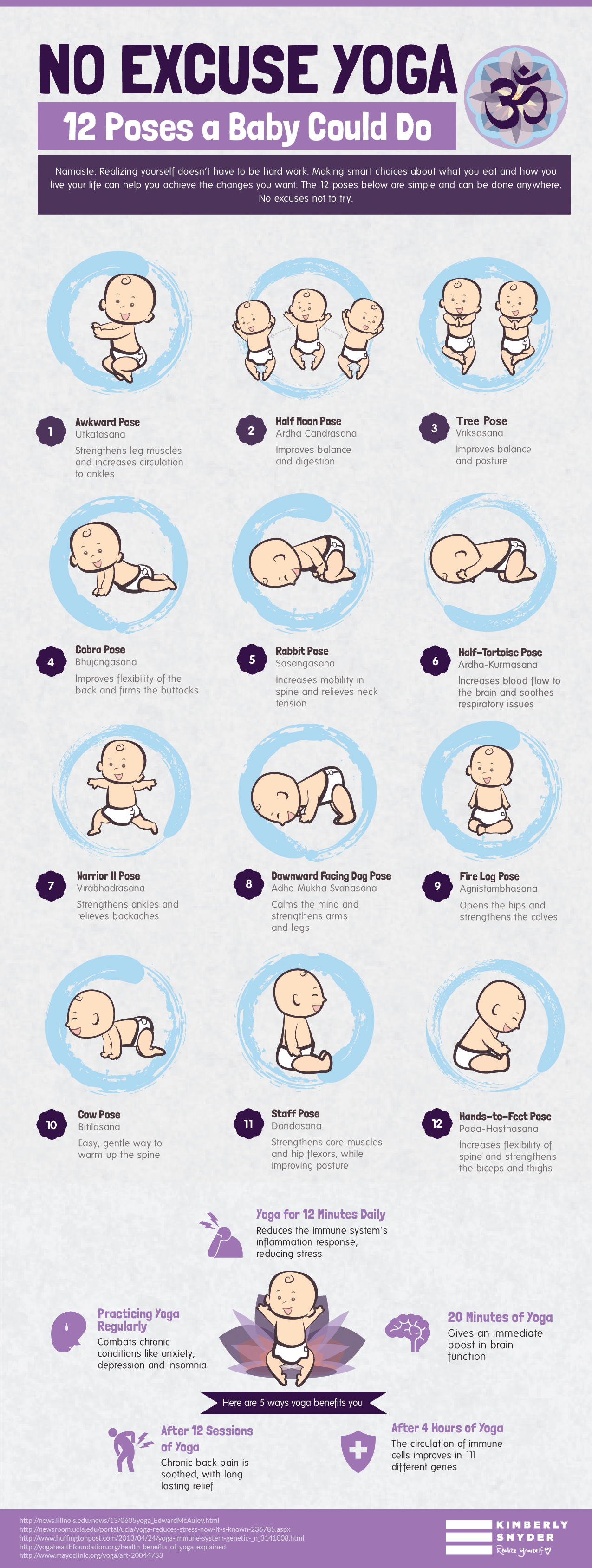 No Excuse Yoga – 12 Poses A Baby Could Do