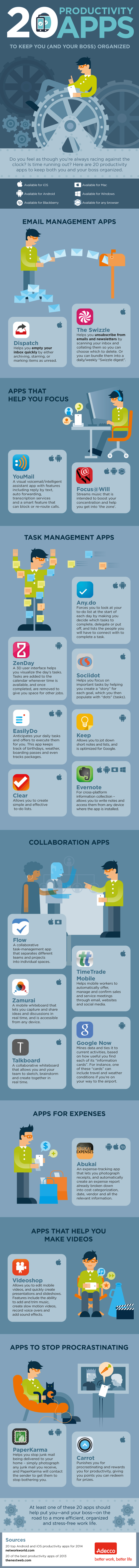 20 Productivity Apps To Keep You (And Your Boss) Organized