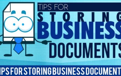 Tips For Storing Business Documents