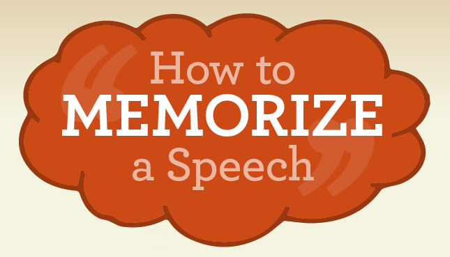 How to Memorize a Speech