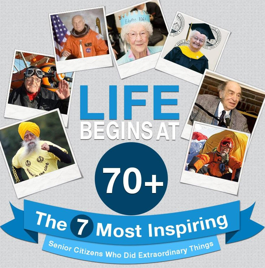 Life Begins at 70+: 7 Most Inspiring Senior Citizens