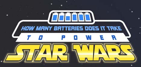 How Many Batteries Would it Take to Power a Lightsaber? Or the Death Star?