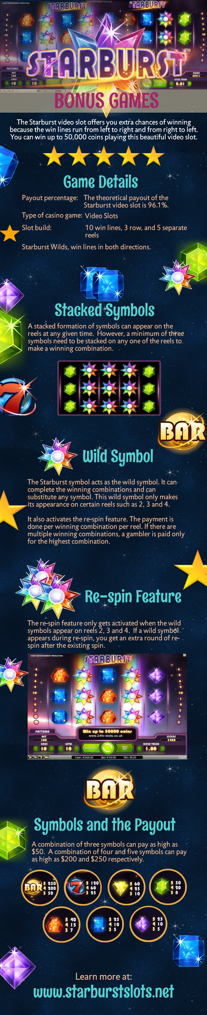 Starburst Slot Bonus Rounds