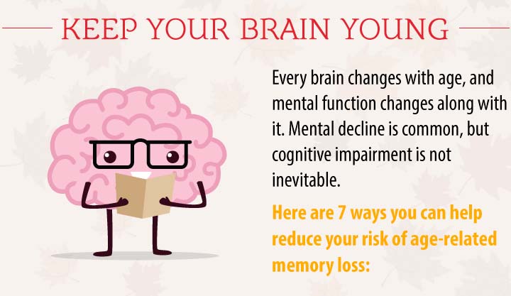 Keep Your Brain Young Infographic Keep Your Brain Young Infographic