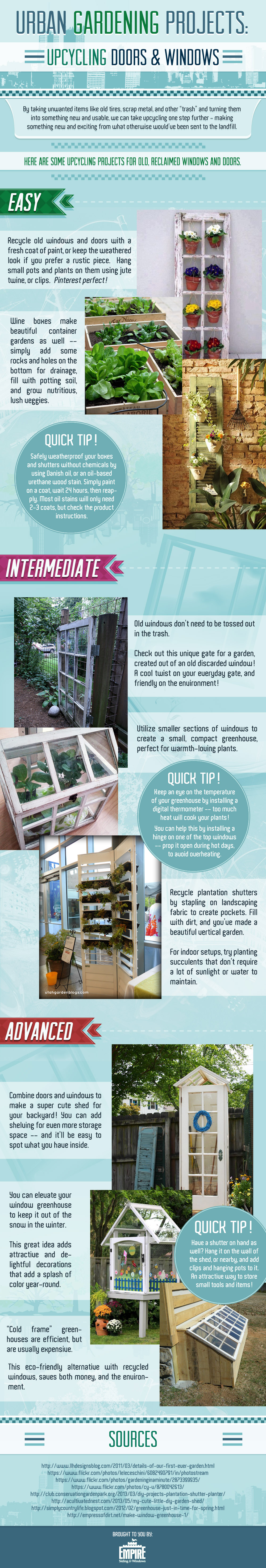 Upcycling Windows & Doors: Wintertime Gardening Projects