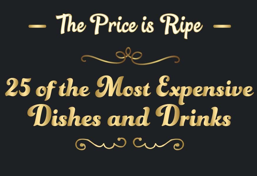 The Price is Ripe 25 Most Expensive Dishes and Drinks [Infographic]