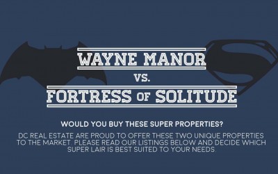 Wayne Manor vs Fortress of Solitude