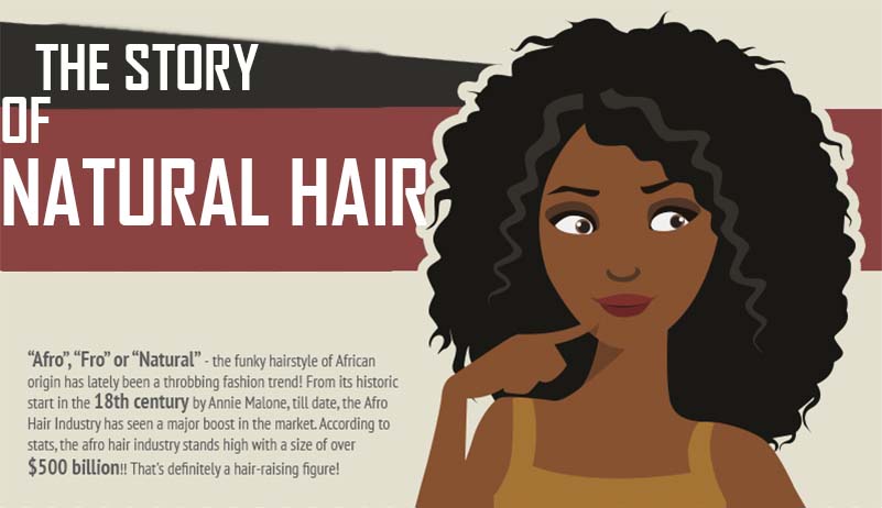 The Story Of Natural Hair Infographic