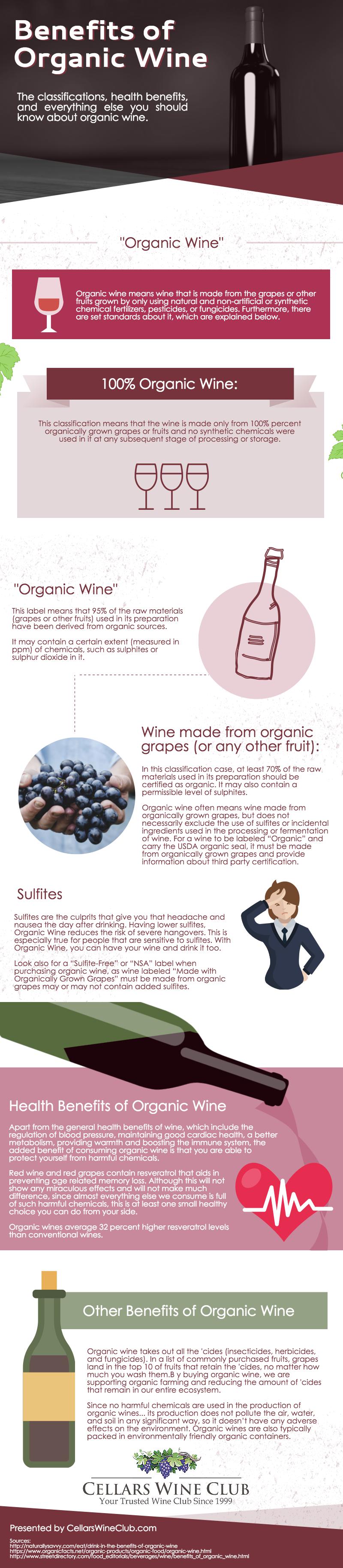 Benefits Of Organic Wine Infographic 