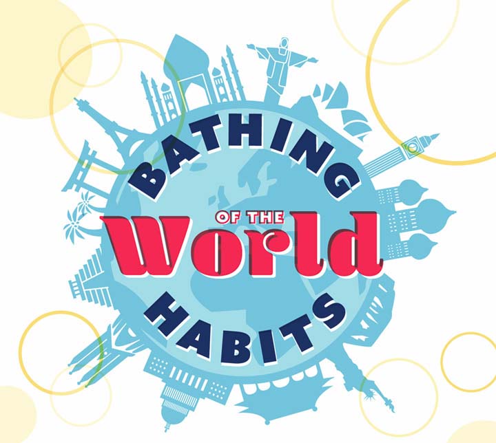 Bathing Habits of the World [Infographic]