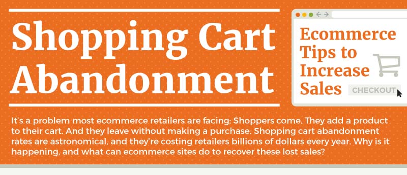 Shopping Cart Abandonment: Ecommerce Tips to Increase Sales [Infographic]