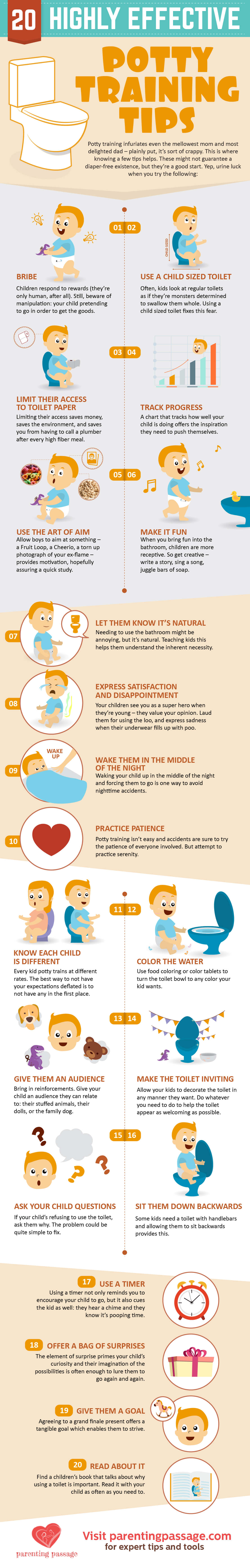20 Highly Effective Potty Training Tips