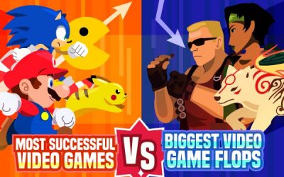 Most Successful Video Games vs. Biggest Flops Throughout the Decades