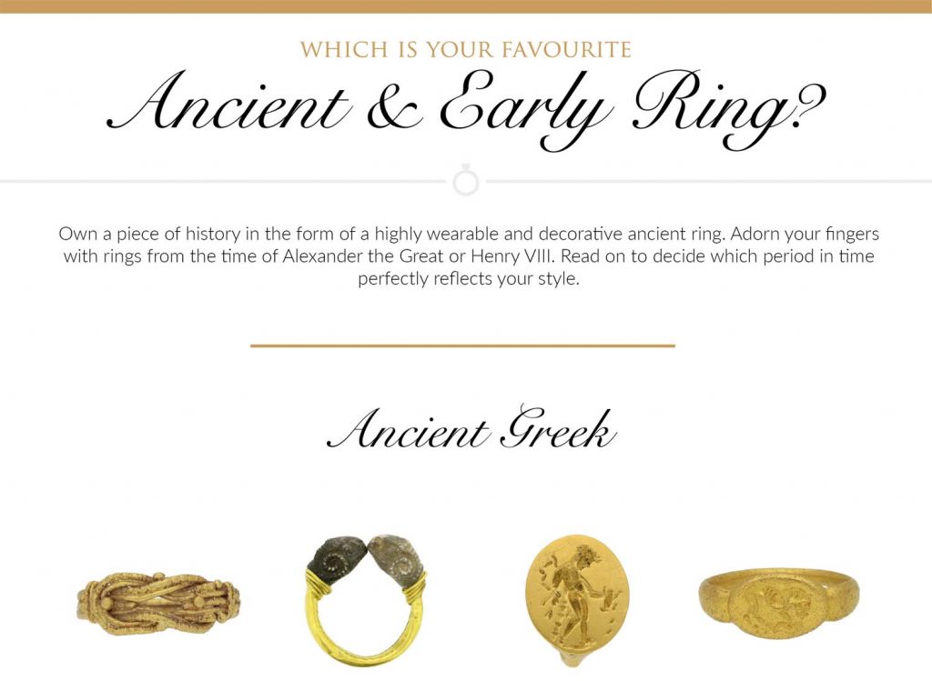 Which Is Your Favorite Ancient and Early Ring? [Infographic]