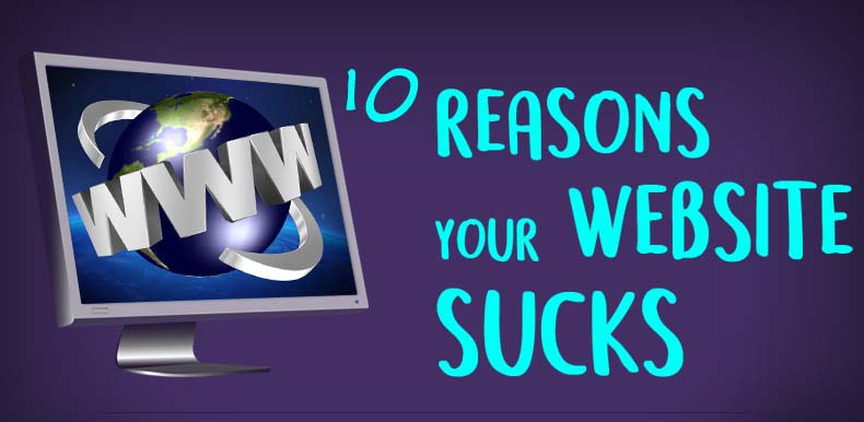 Reasons Your Website Sucks Infographic