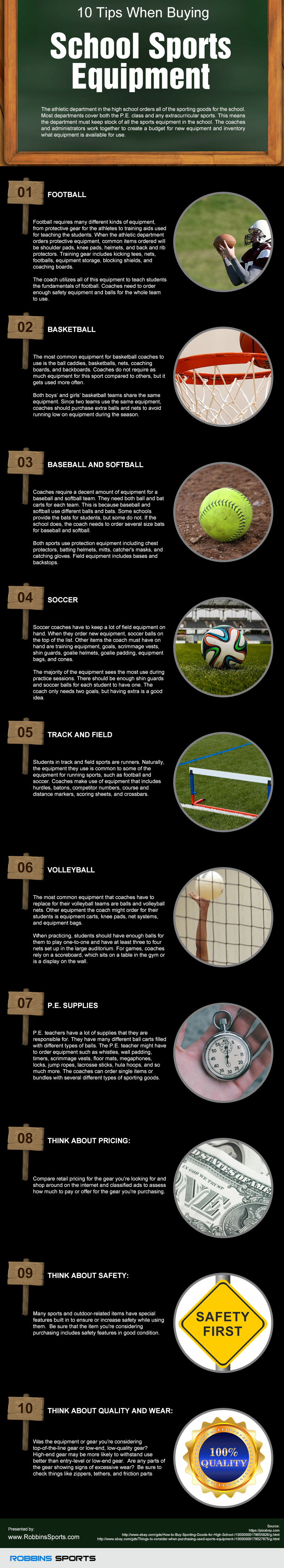 10 Tips When Buying School Sports Equipment