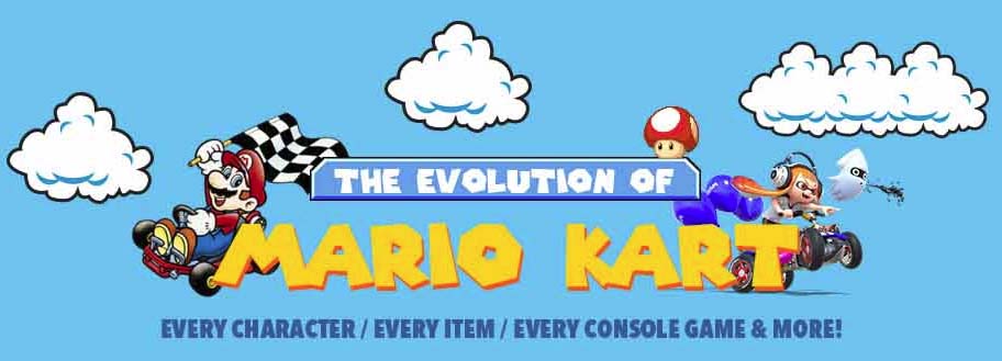 The Evolution Of Mario Kart Infographic 7448