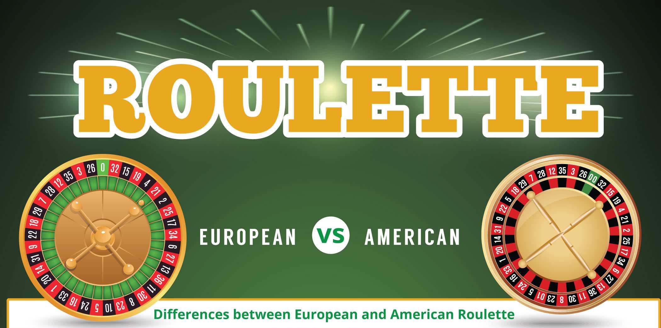 Difference between american roulette and european roulette Closest near me