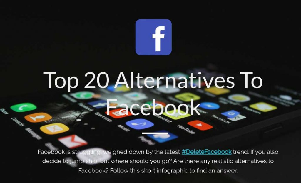 Top 20 Best Alternatives To Facebook [Infographic]