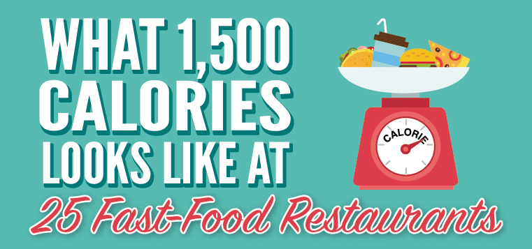 What 1500 Calories Looks Like at 25 Fast Food Restaurants [Infographic]