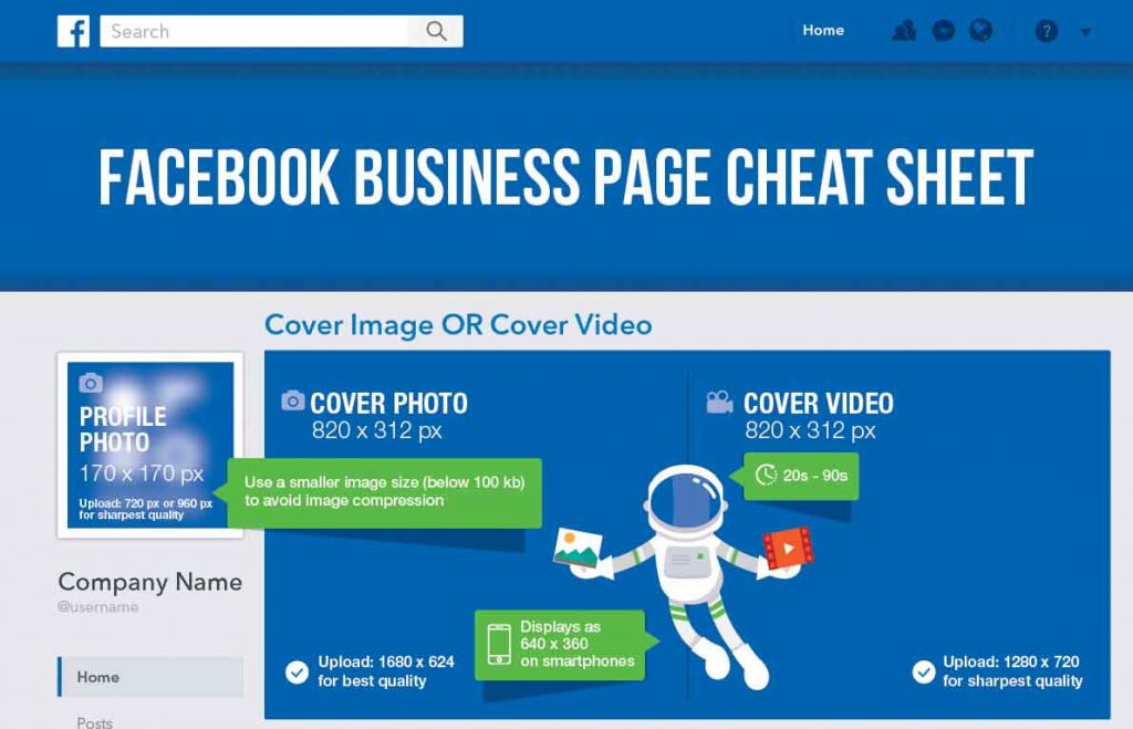 Facebook Cheat Sheet for Business Pages [Infographic]