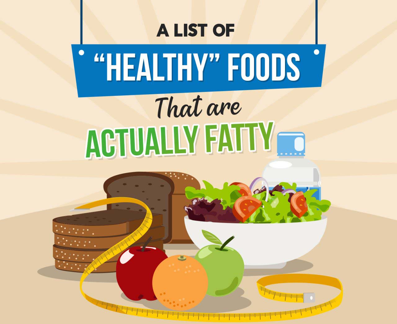 A List of Healthy Foods That Are Actually Fatty [Infographic]