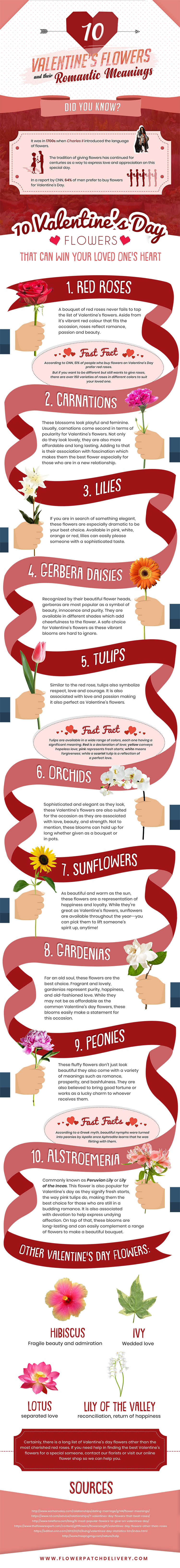 10 Valentine's Flowers and Their Romantic Meanings