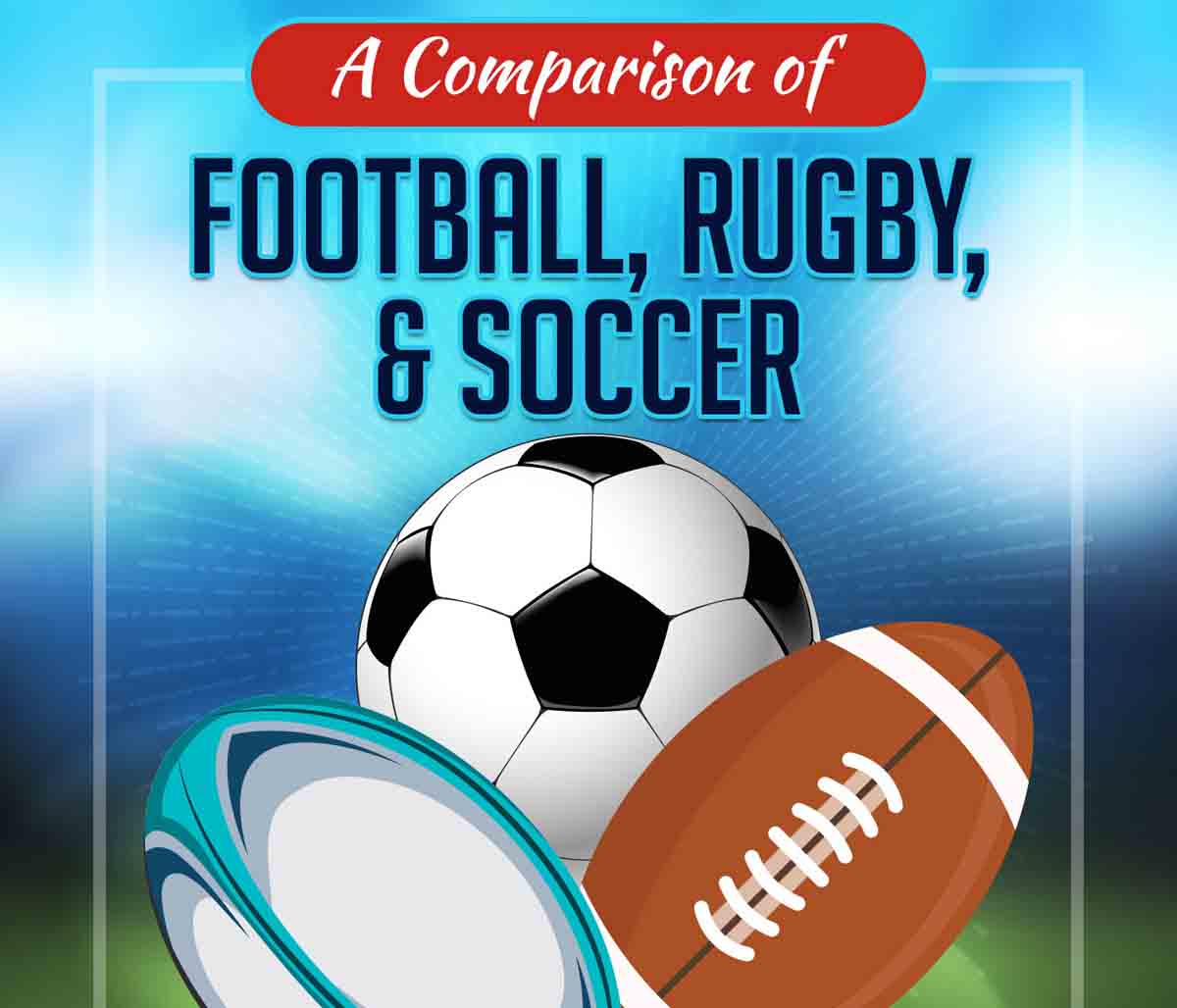 Comparison of Football, Rugby, and Soccer