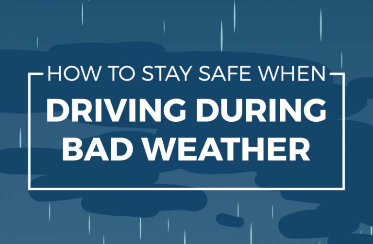 How to Stay Safe When Driving During Bad Weather [Infographic]