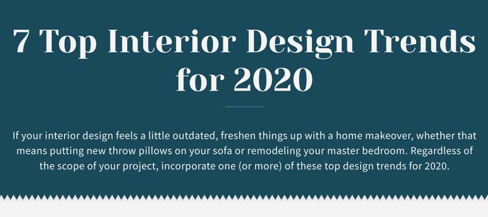 7 Top Interior Design Trends for 2020