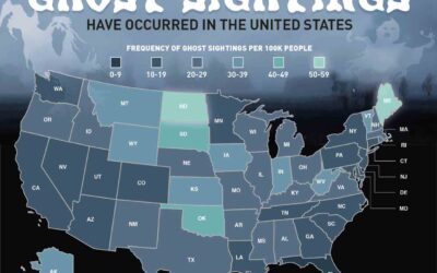 Where the Highest Frequency of Ghost Sightings Have Occurred in the United States