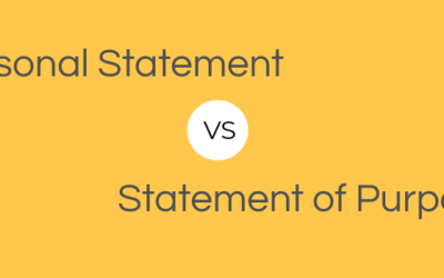Personal Statement vs. Statement of Purpose