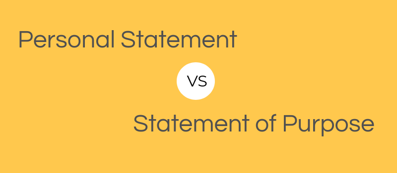 what's the difference between personal statement and statement of purpose