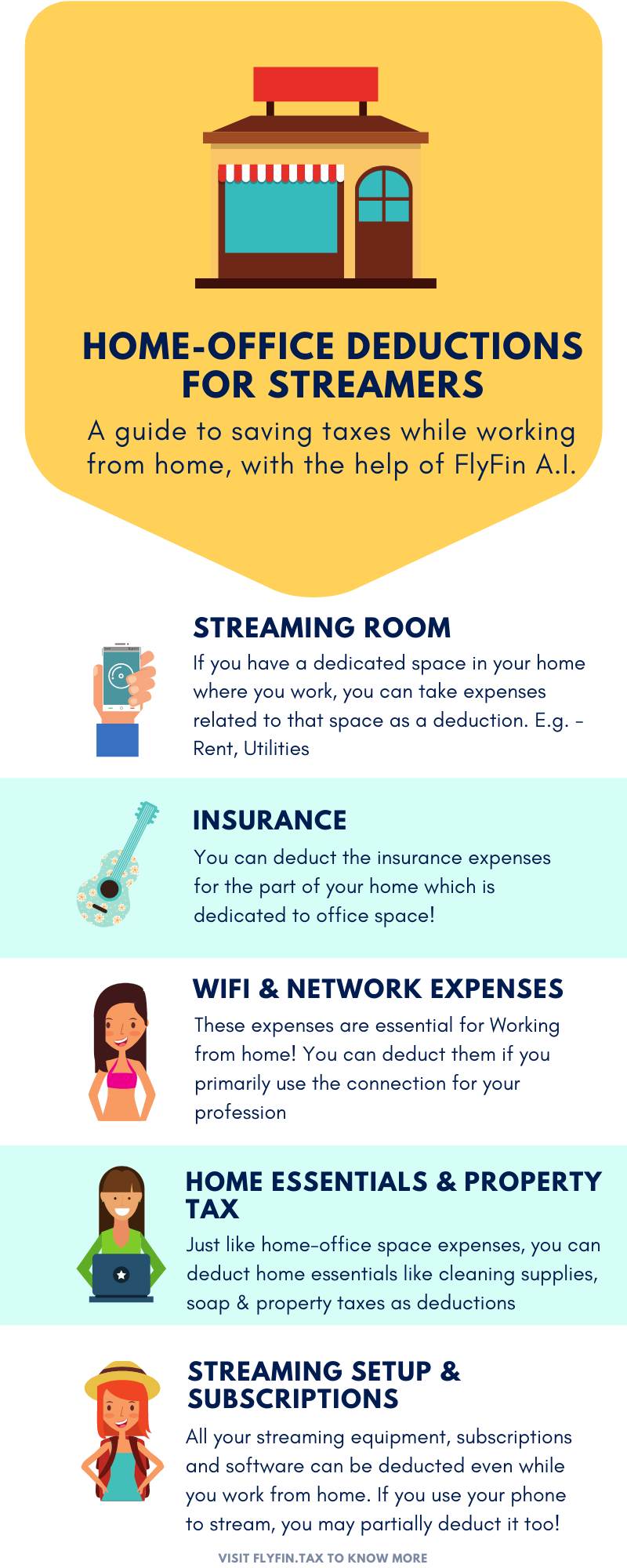 Home Office Deductions For Streamers Infographic