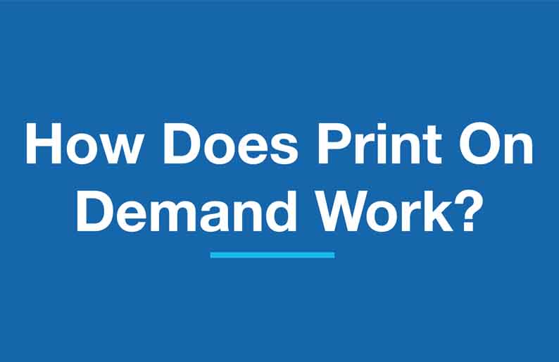 How Does Print On Demand Work Infographic 