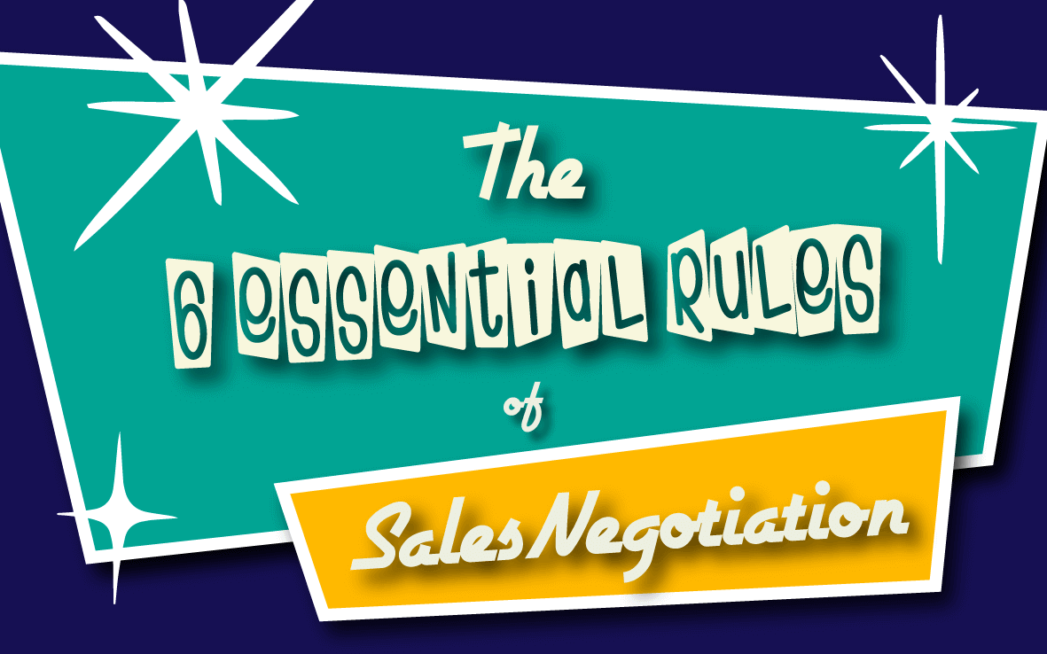 Infographic: 6 Essential Rules of Sales Negotiation