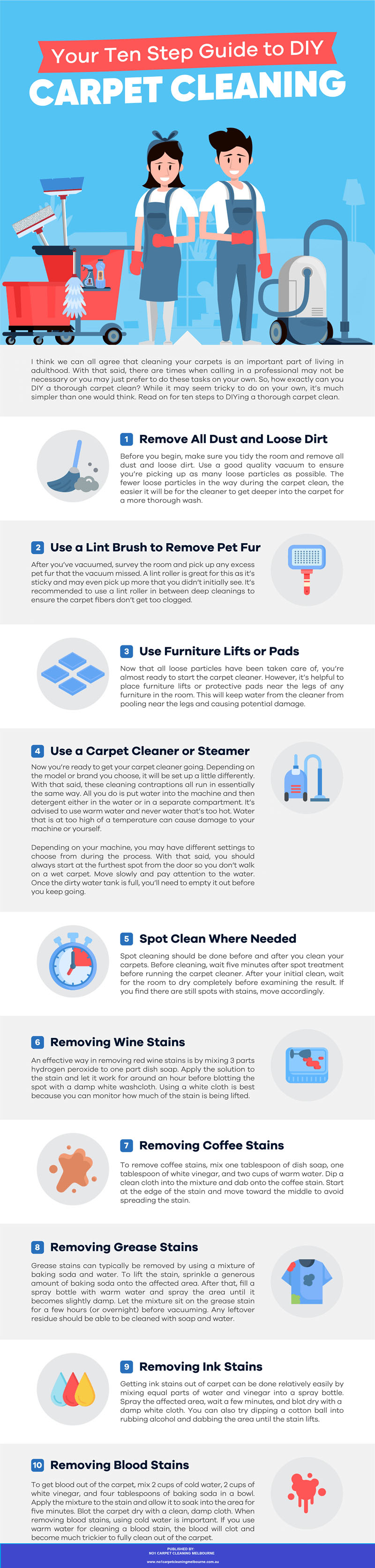 Ten Step Guide To DIY Carpet Cleaning 
