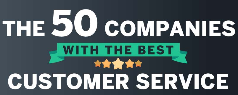 50 Companies With The Best Customer Service (infographic)