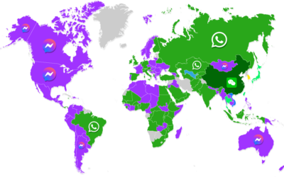 The Most Popular Messaging Apps By Country